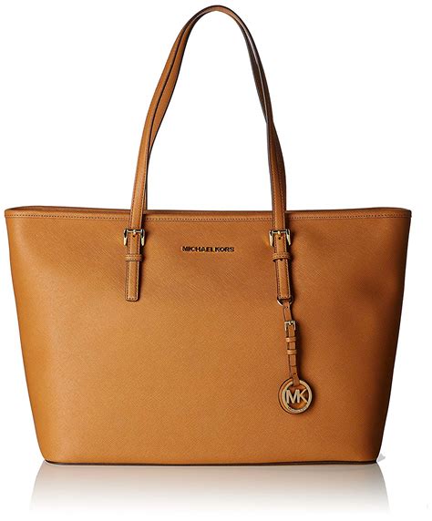 michael kors jet set lilac|Jet Set Medium KORS Logo Tote Bag .